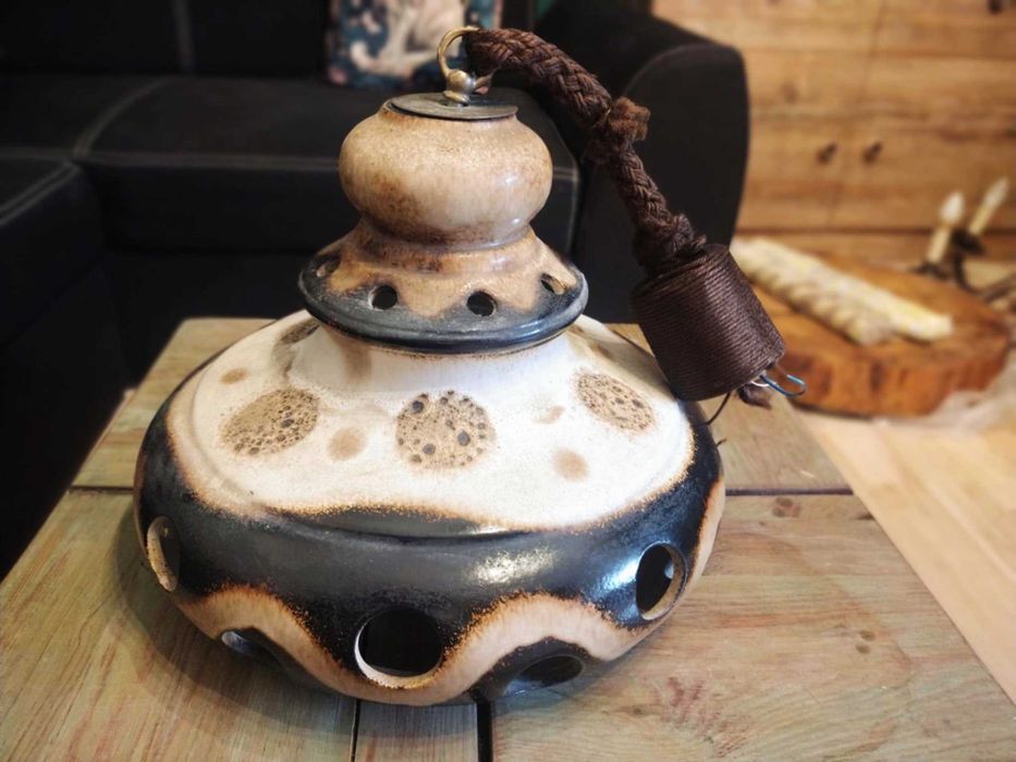 Ceramiczna lampa z lat 70. typu FAT Lava