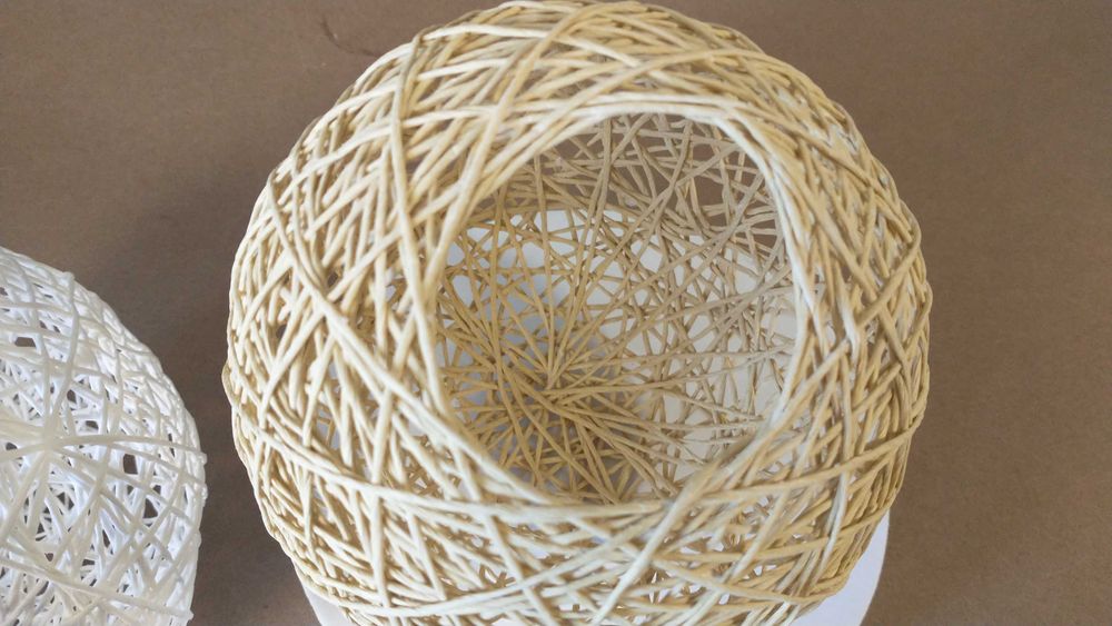 Klosze rattanowe ręcznie tkane okrągłe pokrycie lampy