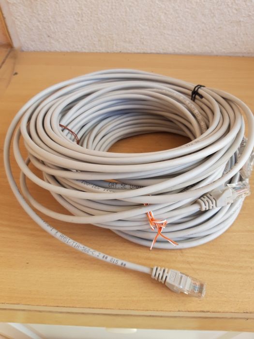 Cabos de rede usados mas a funcionar