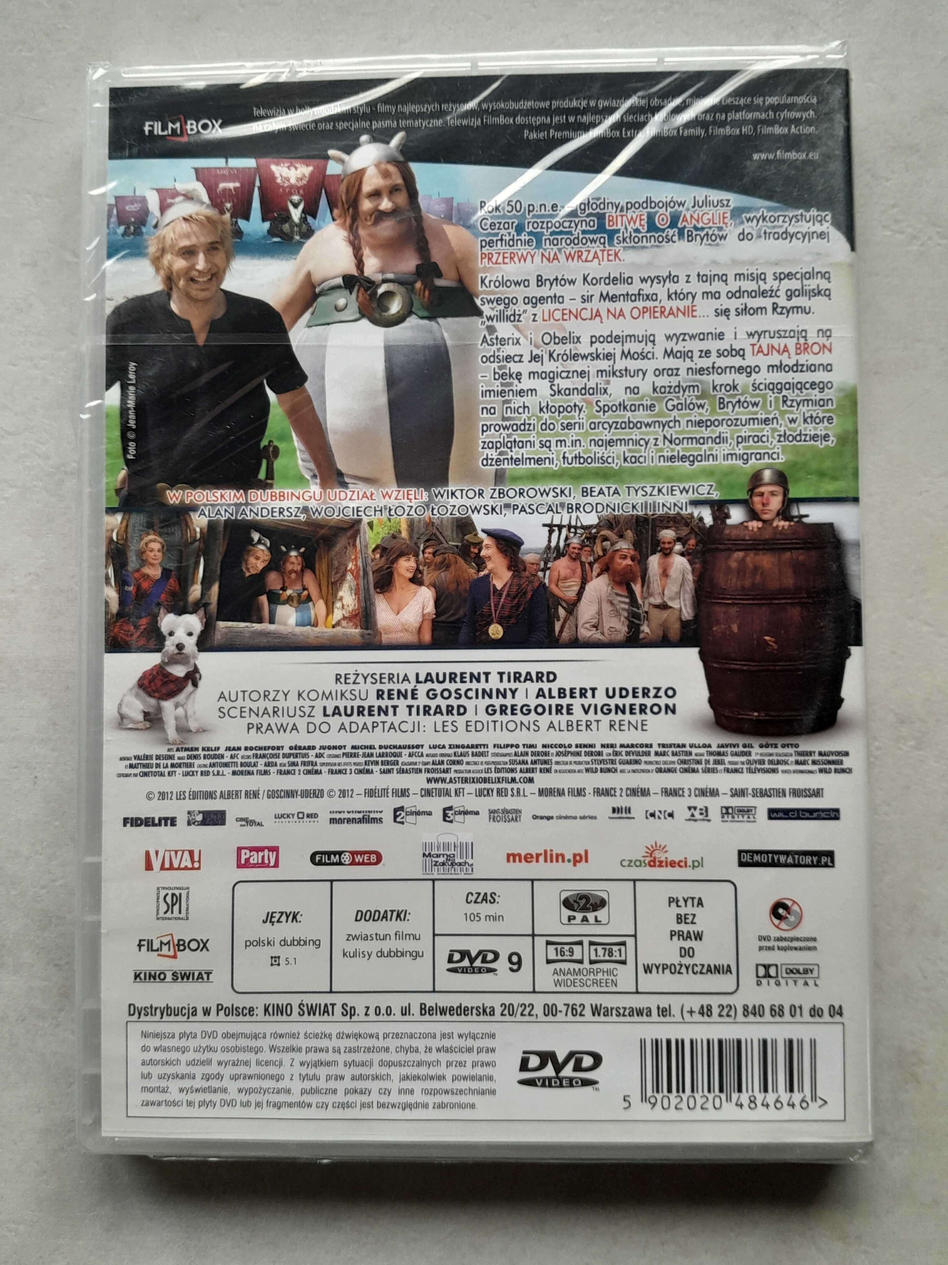 Asterix i Obelix W służbie Jej Królewskiej Mości DVD nowa w folii