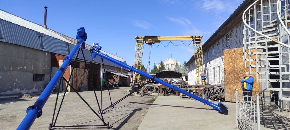 Шнековый погрузчик, навантажувач гвинтовий, шнек, конвеєр 159х4хП