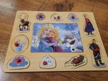 Drewniane puzzle Frozen Anna i Elsa