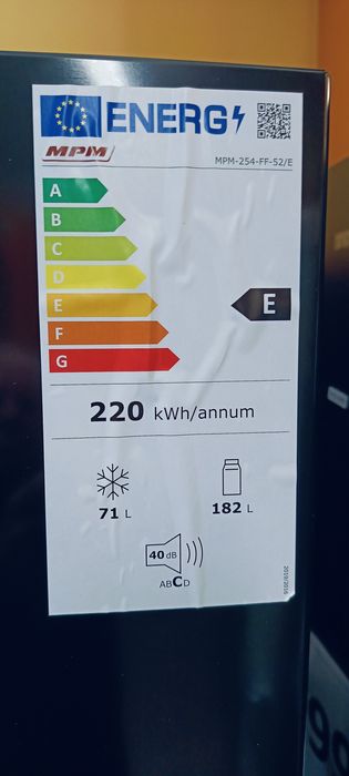 Lodówka dwudrzwiowa MPM MPM-254-FF-52 E