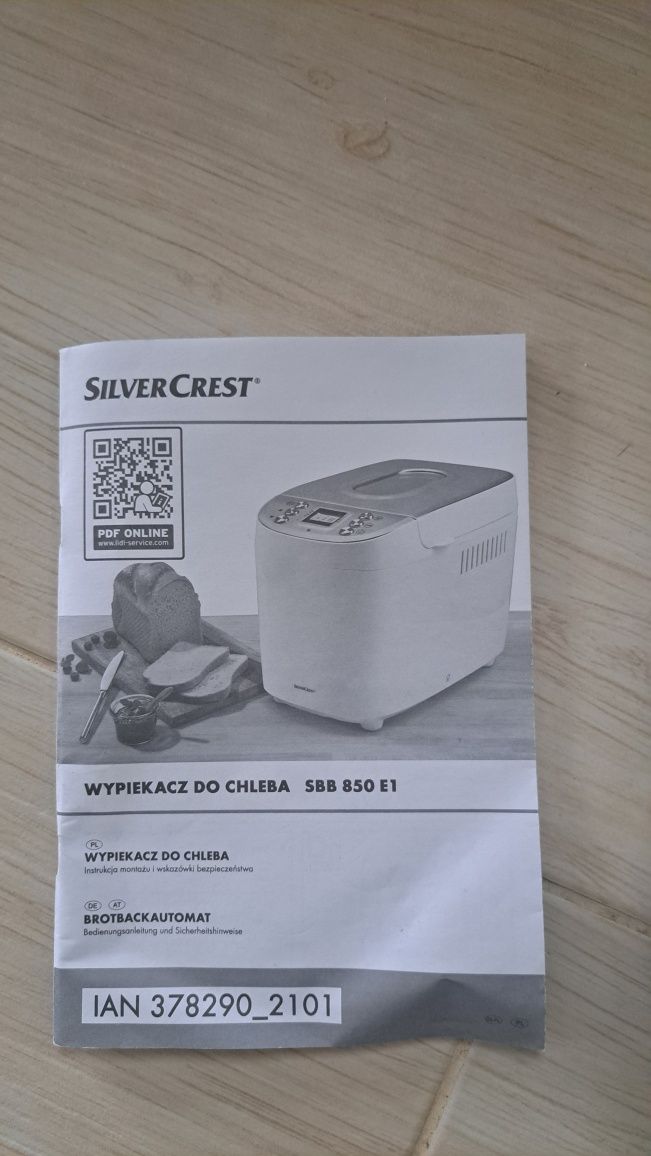 Wypiekacz do chleba Silvercrest  jak Nowy!