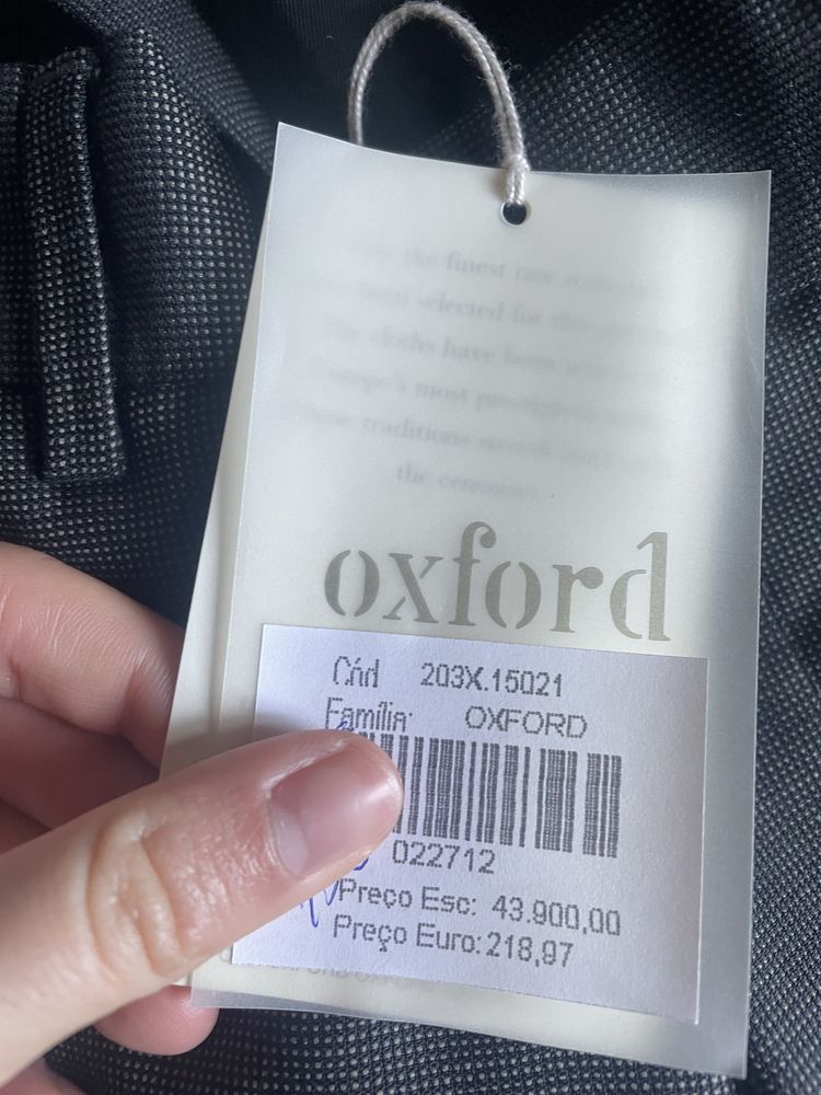 Fato completo de luxo OXFORD portes gratis