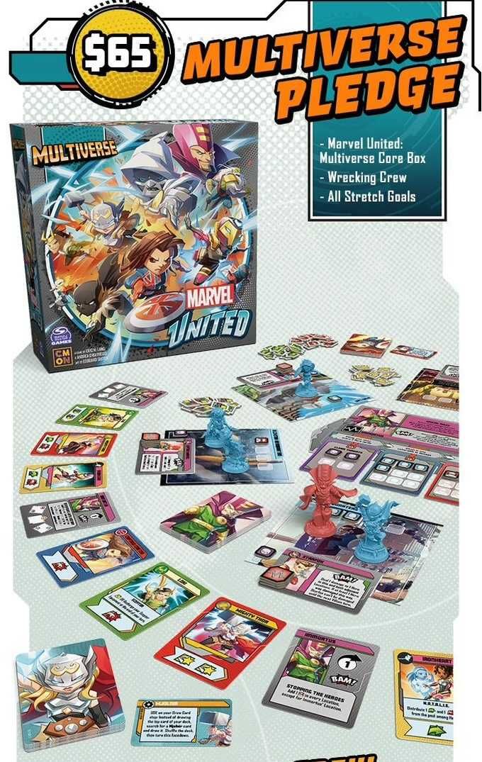 Marvel United Multiverse - Jogo de tabuleiro - Novo Selado
