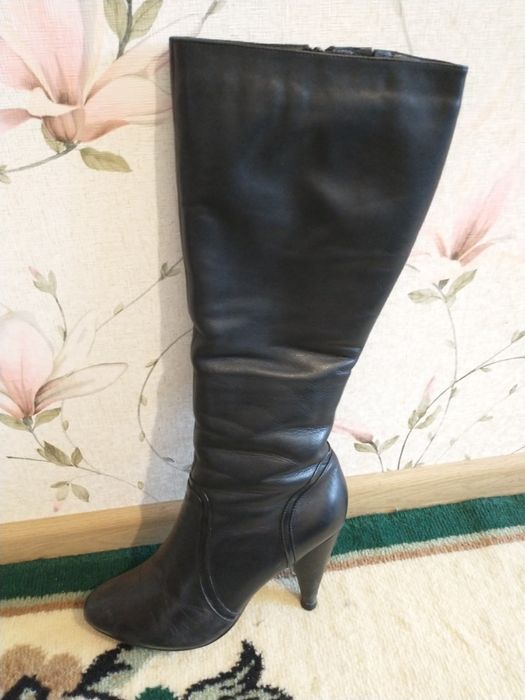 Зимние сапоги (ботфорты) на меху Braska