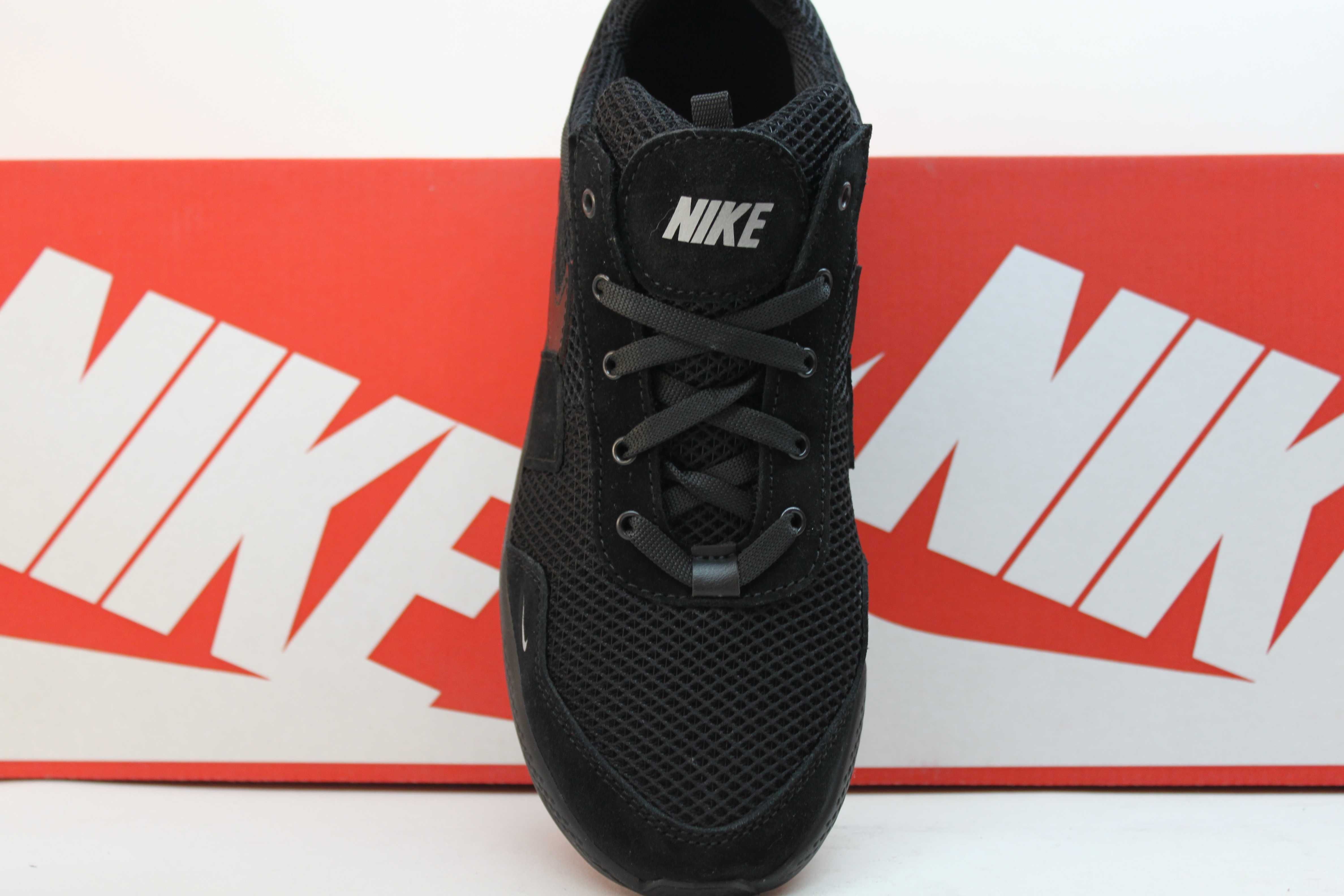Nike - топовые черные кроссовки кеды кросівки сетка (код:15-98сетка)