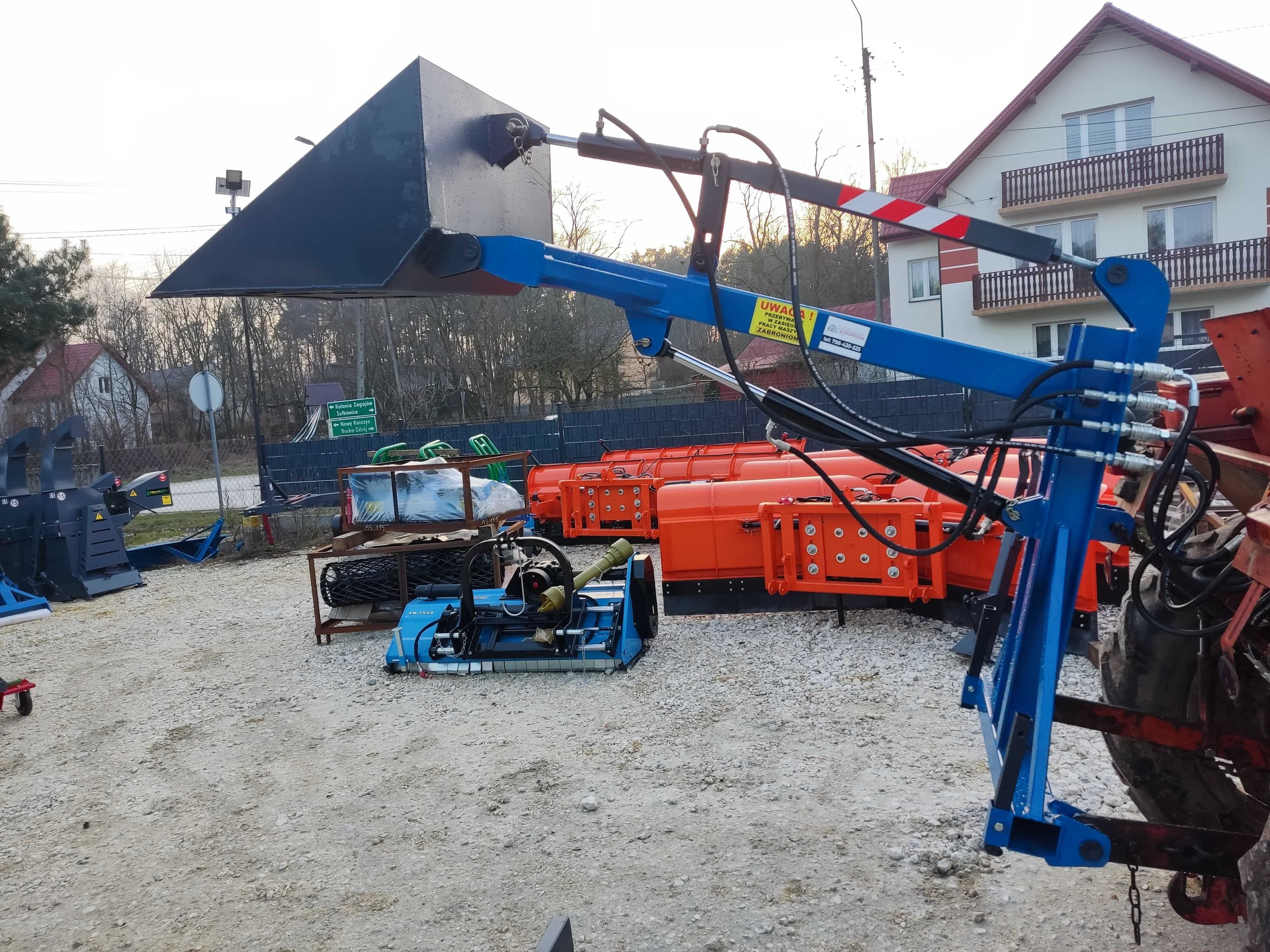 Solidny ładowacz hydrauliczny na tył ciągnika Nowy łycha transport