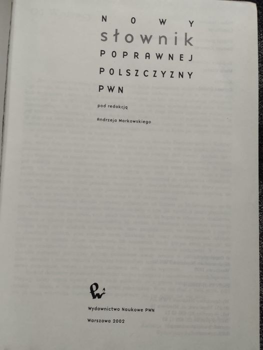 Słownik poprawnej polszczyzny  pwn