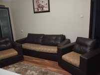 Brązowa Sofa i fotele stan bardzo dobry
