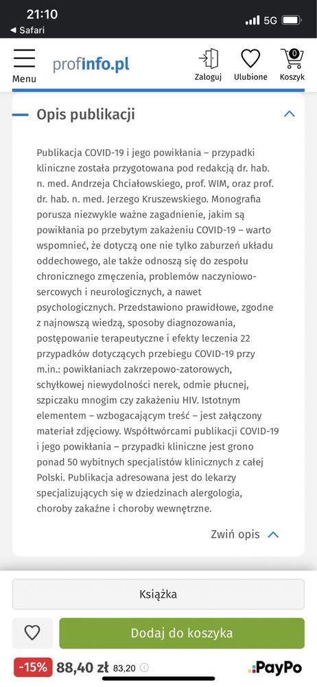 COVID 19 i jego powikłania przypadki kliniczne PZWL