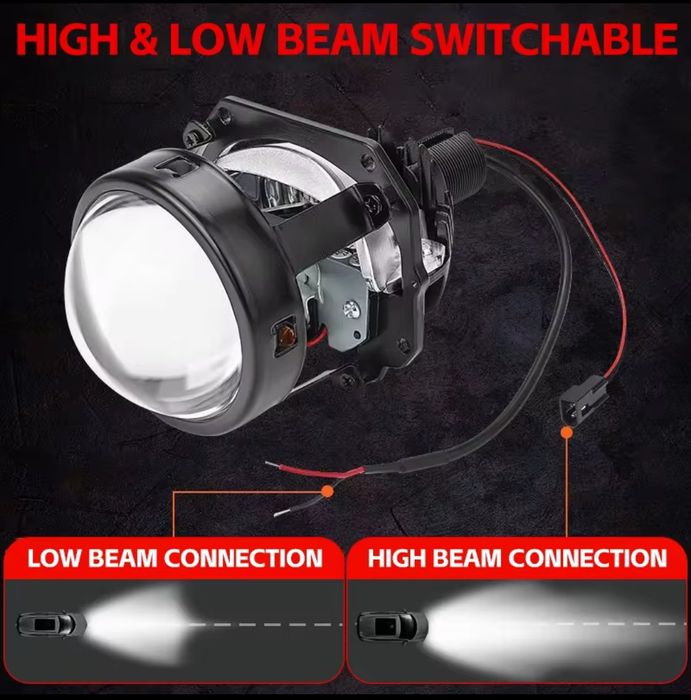 Комплект 1600грн Бі-лінзові LED модулі H7/H4 — установка без доробок!