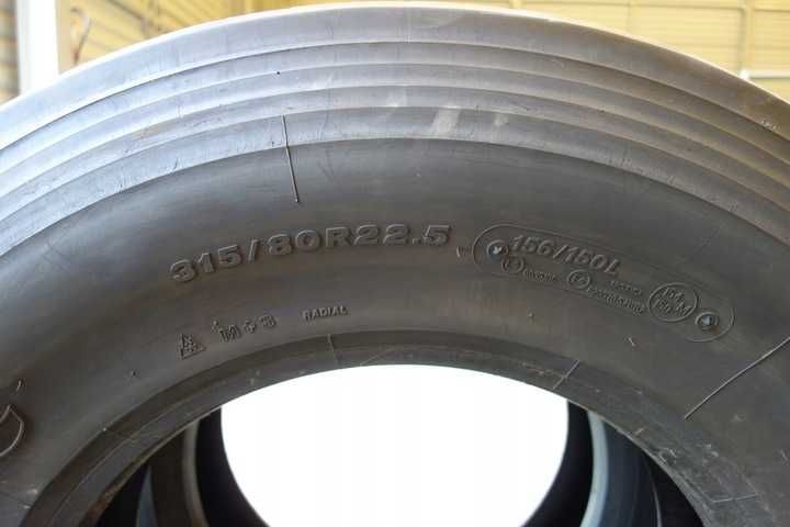 2x 315/80R22.5 OPONY CIĘŻAROWE Używane FIRESTONE FS422 PLUS 11mm N43