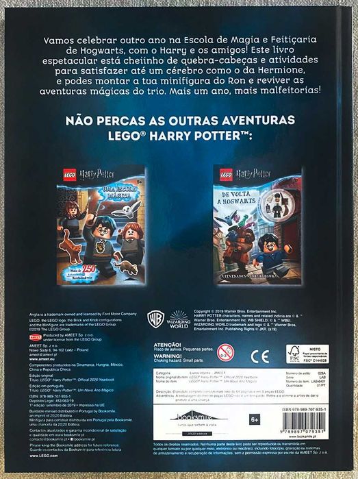 Livro Lego - Harry Potter, Um Novo Ano Mágico (Novo,c/boneco)