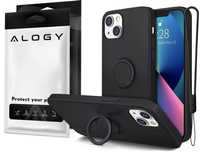 Etui Silikonowe Ring Ultra Slim Alogy Do Apple Iphone 13 Mini Czarne