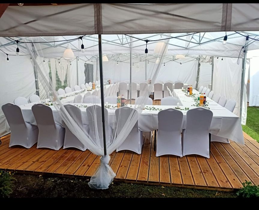 Wynajem, wypożyczalnia, namioty, hale namiotowe, stoly, krzesła, leżak