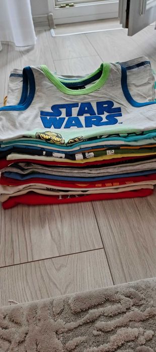 Paka ubrań koszulki, t-shirty chłopięce rozmiar 98, 104, 110