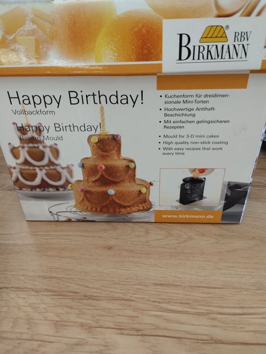 Forma do ciasta 3D Happy Birthday Birkmann