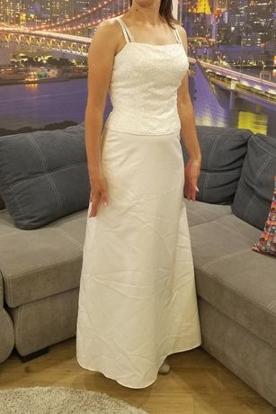 Свадебное, коктельное платье с вышивкой.