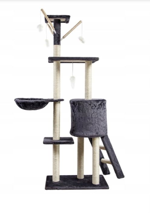 Когтеточка Pet Hobby висока, 140 см, сіра