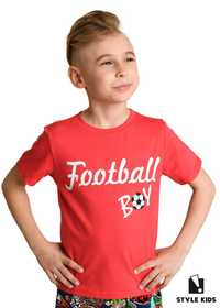 T-shirt Football Boy Style Kids (K: Czerwony; 128