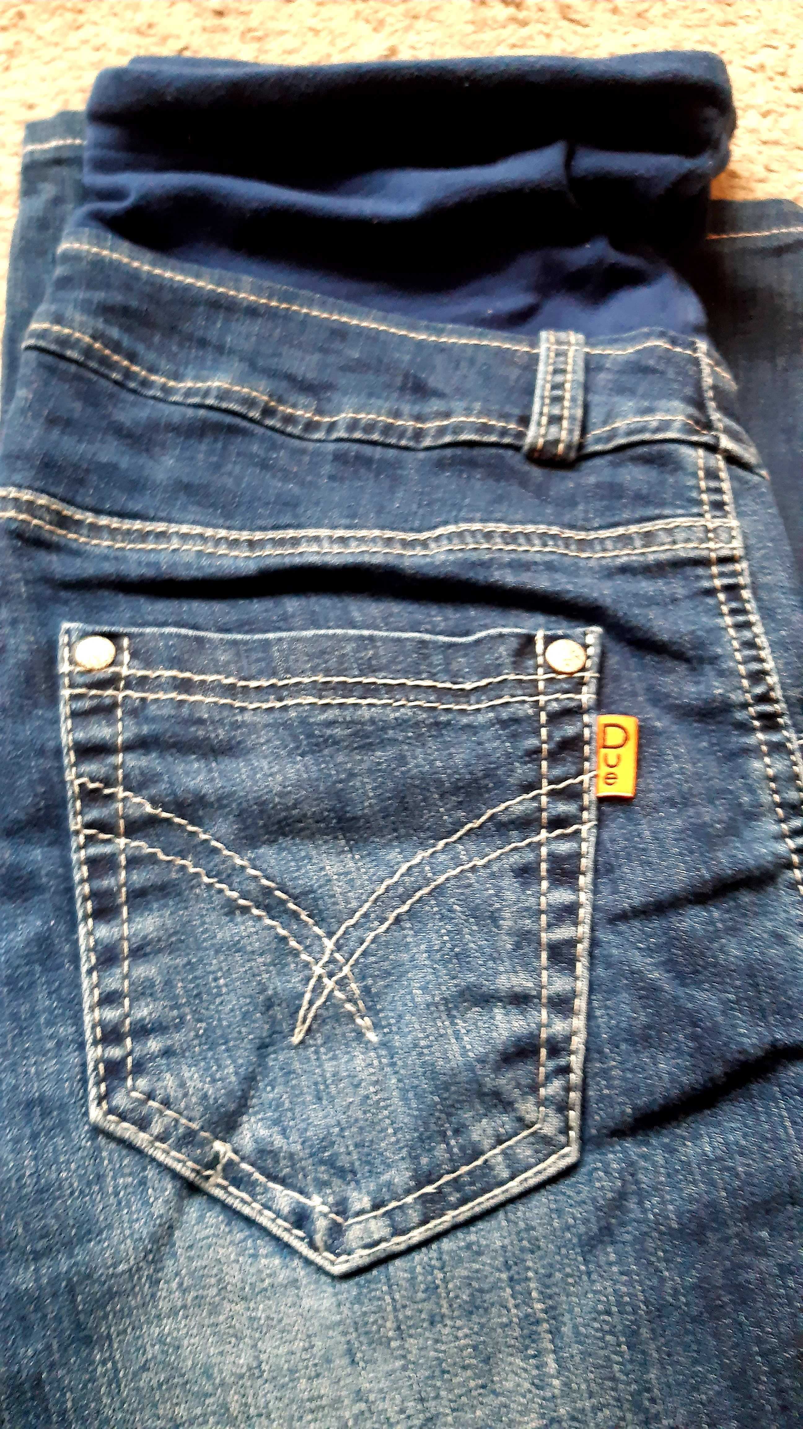 Jeansy spodnie ciążowe DUE L rozmiar