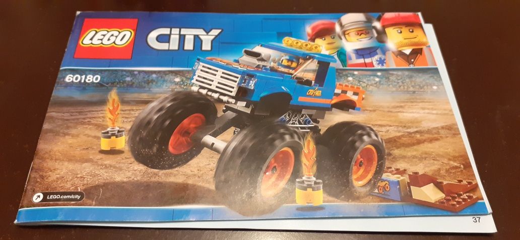 Monstertruck Lego City, zestaw 60180