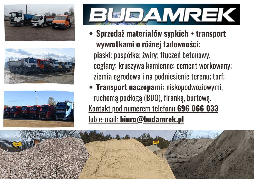 Ziemia ogrodowa z torfem przesiewana, czarnoziem 12 ton z transportem
