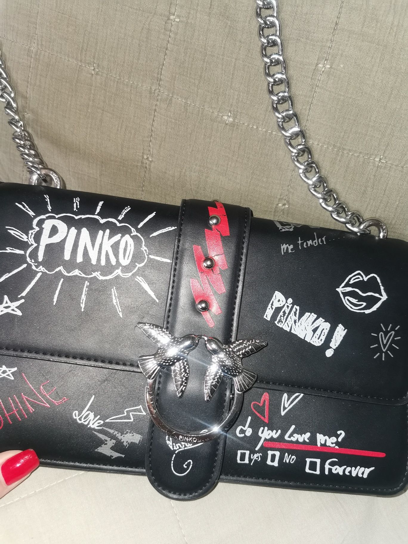 Pinko torebka love grafitii