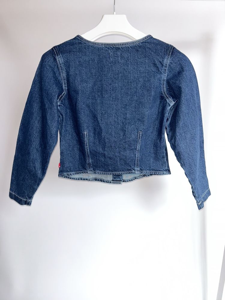 Жіноча джинсова блузка Levis худі кофта на флісі оригінал