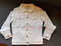Dopasowana kurtka jeansowa biała kurteczka dżinsowa jeansówka Orsay 34