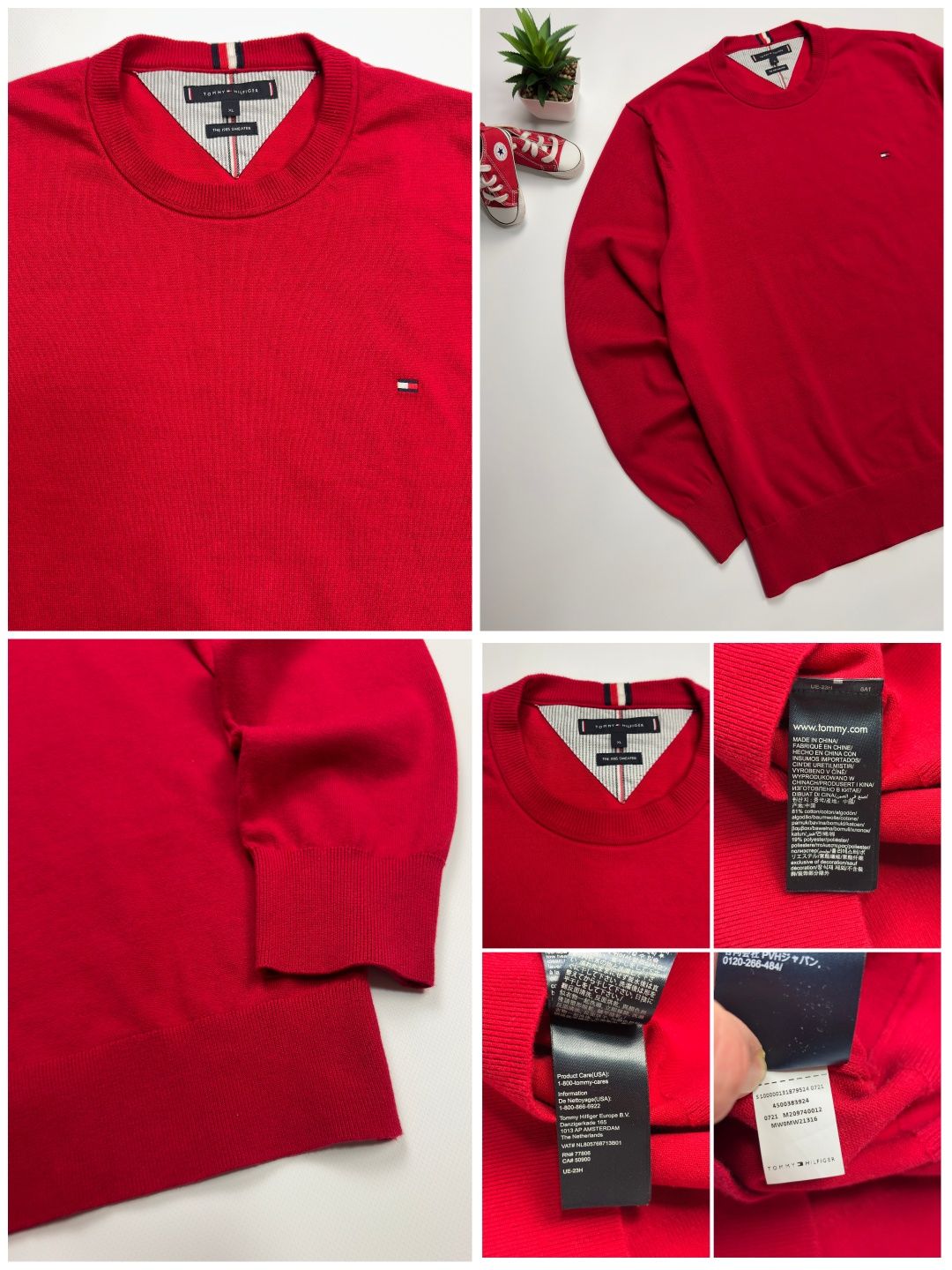 Свитшот свитер джемпер Tommy Hilfiger originals оригинал size XL