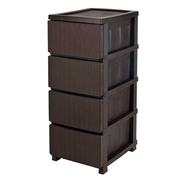 Комод пластиковый, органайзер, плетеный, ротанг для спальни для ванной