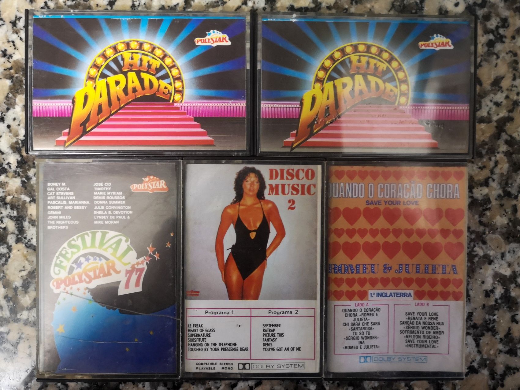 7 Cassetes de música variada (década de 80)
