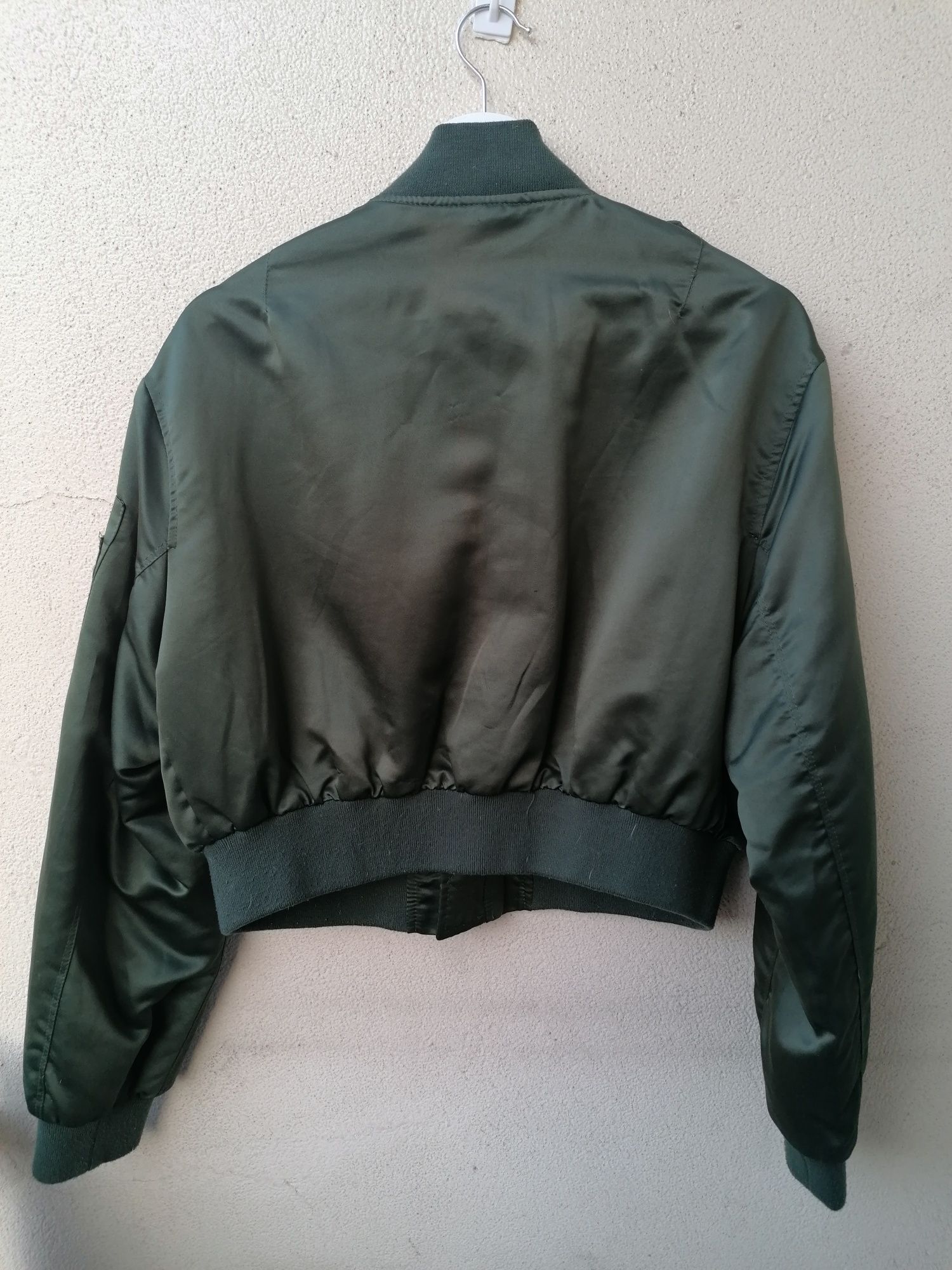 Bomber jacket curto