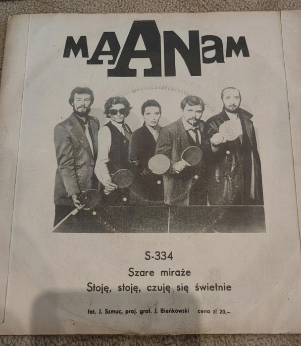 Maanam Lombard Universe 5x singiel VG+ Unikaty PRL Tonpress