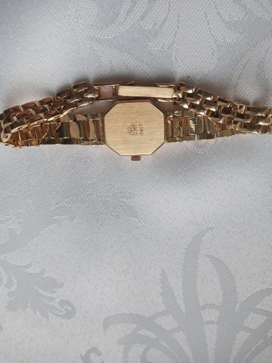 Damski, elegancki,  złoty zegarek GENEVE pr. 585, 21gr.