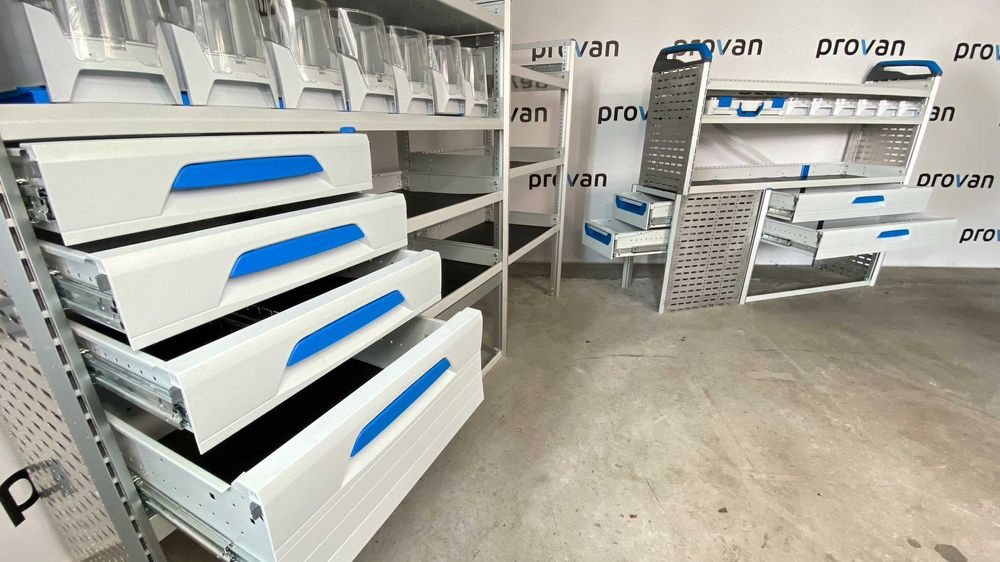 ZABUDOWA WARSZTATOWA serwisowa SORTIMO pojemniki szuflady półki