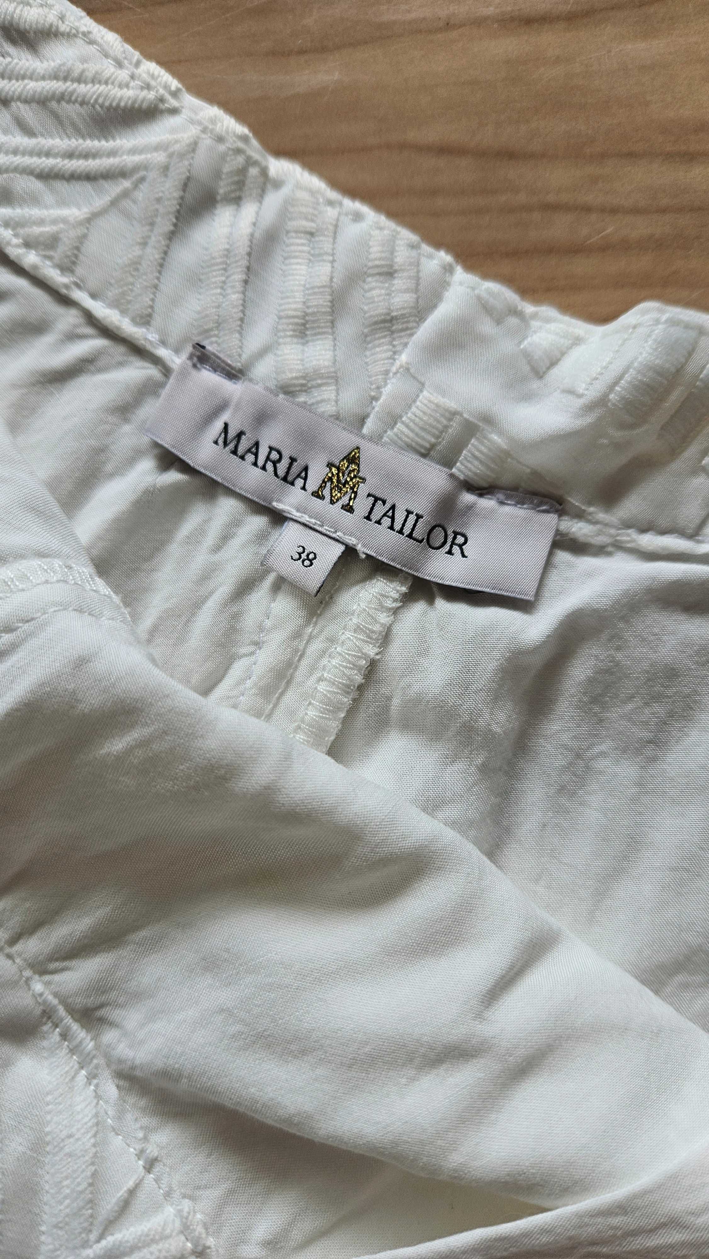 Komplet boho bluzka na ramiączkach spodenki szorty Maria Taylor M 36