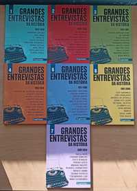 Livro "As Grandes Entrevistas da História" em 7 volumes