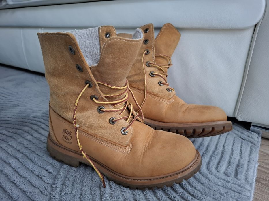 Buty  kozaki damskie skórzane Timberland  37 rozm.