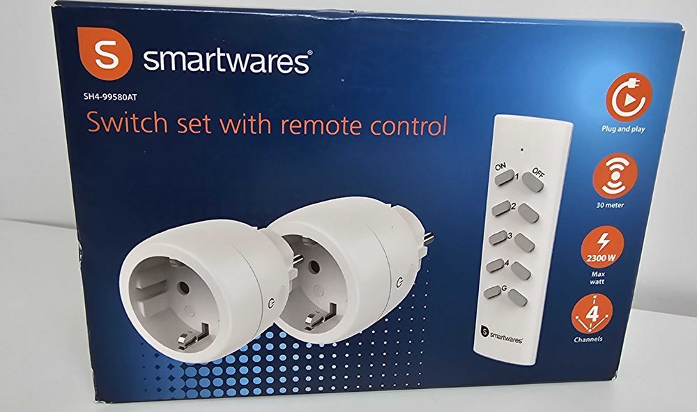 Bezprzewodowy zestaw przełączników Smartwares  2 sztuki