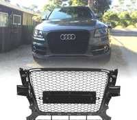 GRELHA FRONTAL PARA AUDI Q5 8R 08-12 LOOK RS COR PRETO