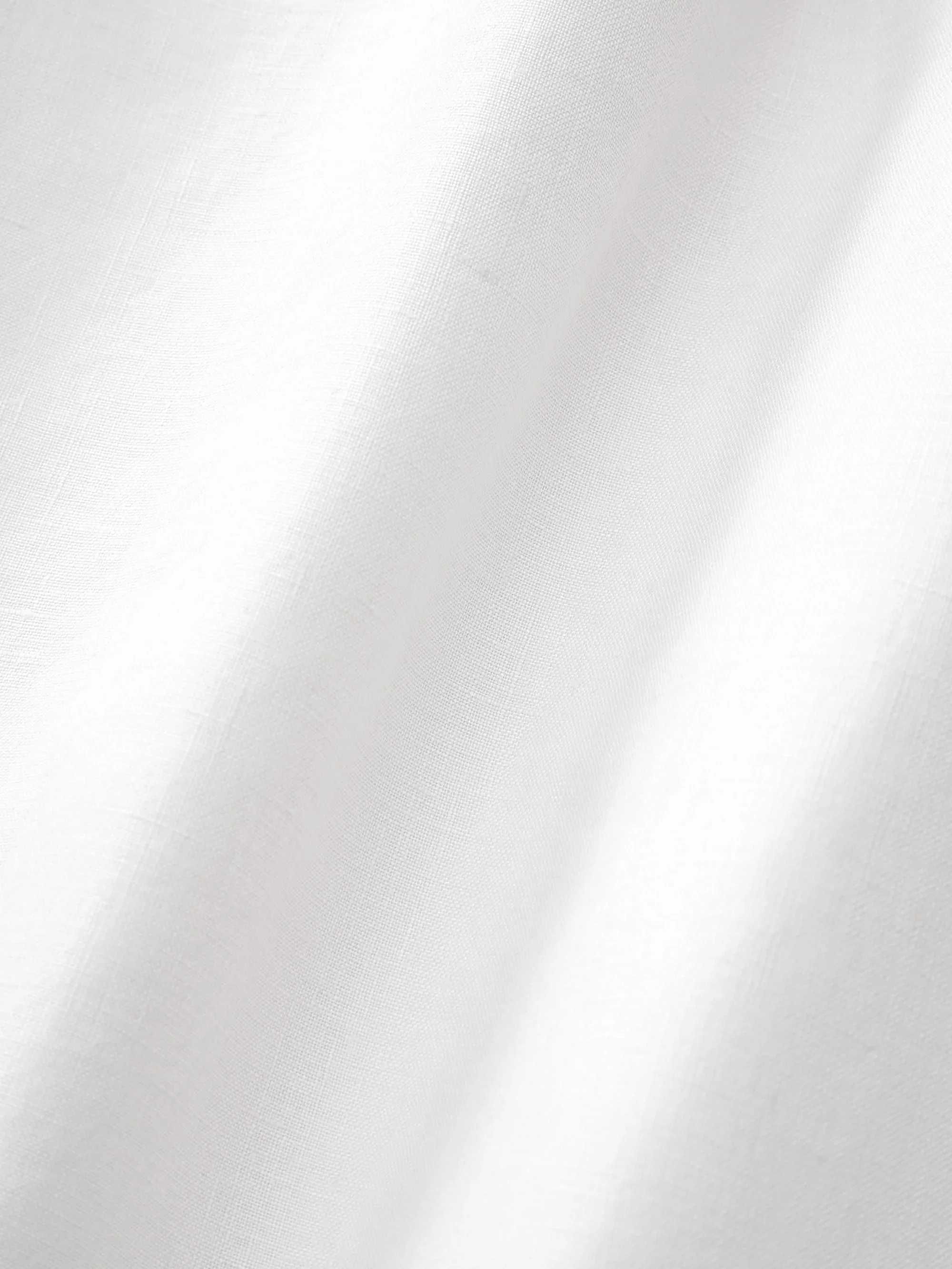 Prześcieradło z LNU z gumką Airy białe 200 x 200 x 35cm