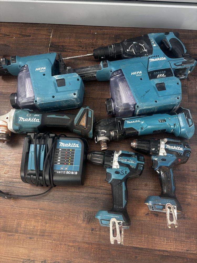 Hilti dewalt makita ( wkretarka, wiertarka, bateria osadzak, ładowarka