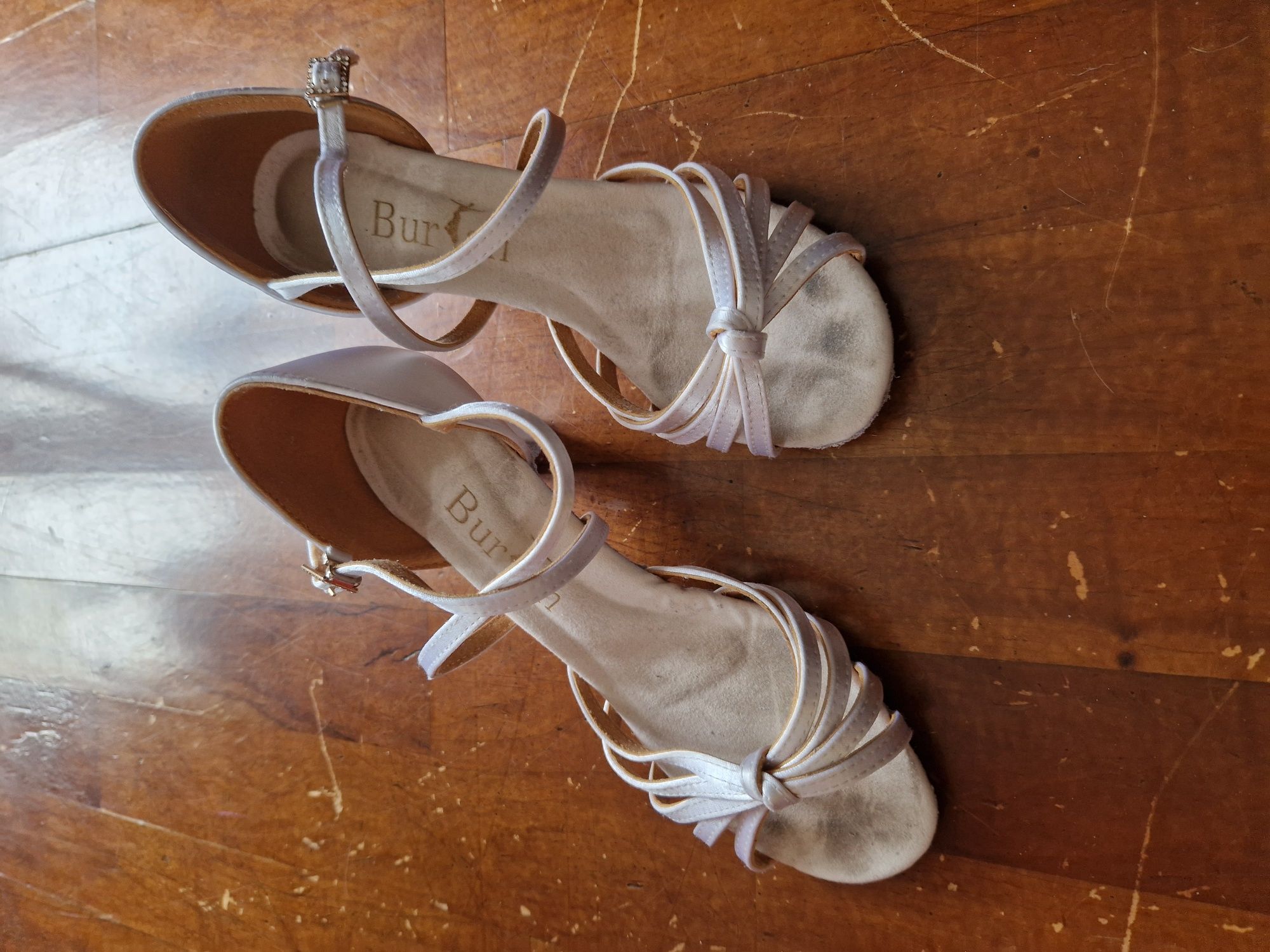 Buty białe taneczne na wesele 38 Burtan