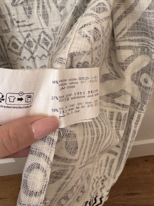 Lniana zwiewna letnia koszula meska