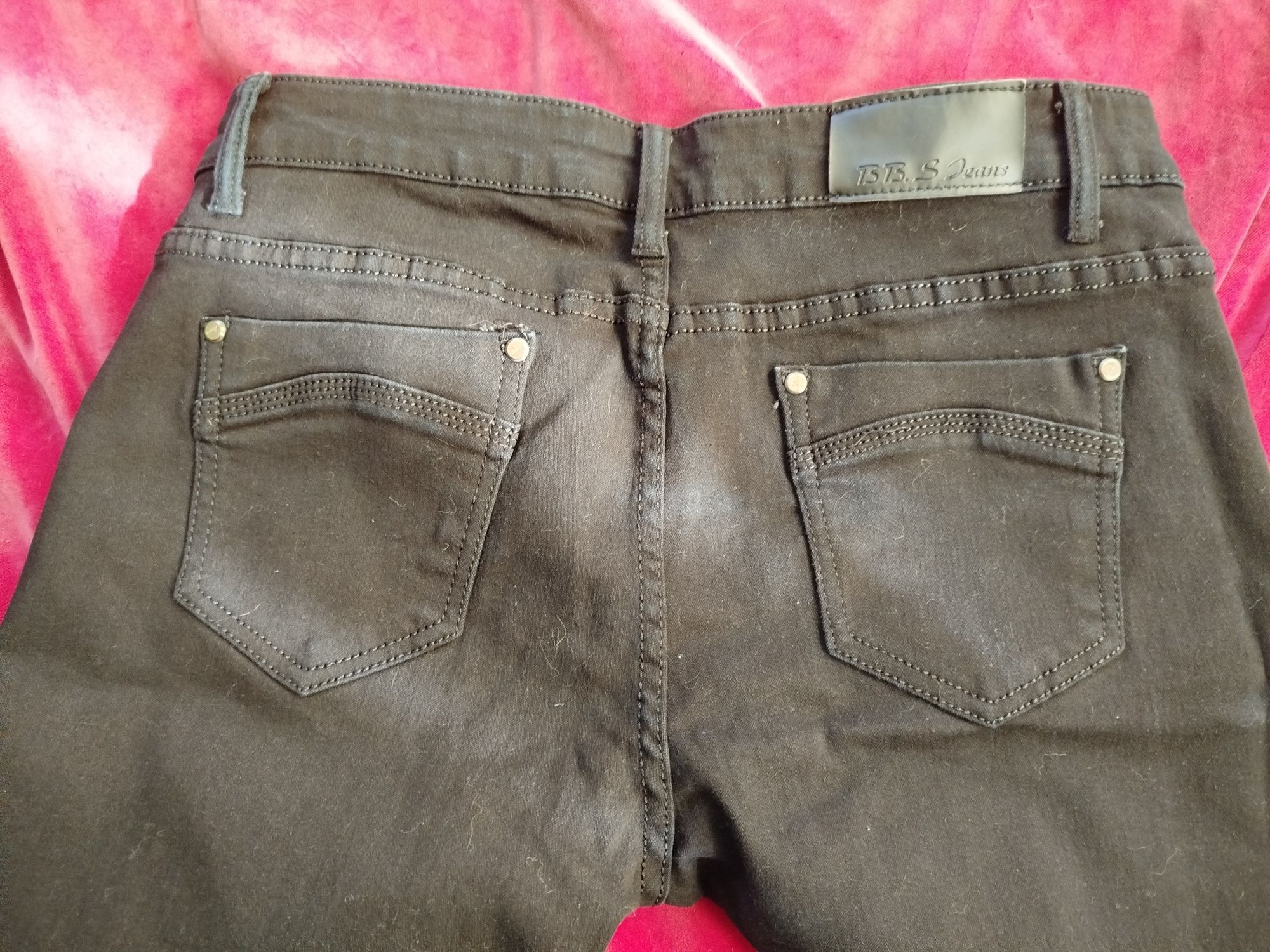 Czarne spodnie jeansowe BB.S rozmiar 46