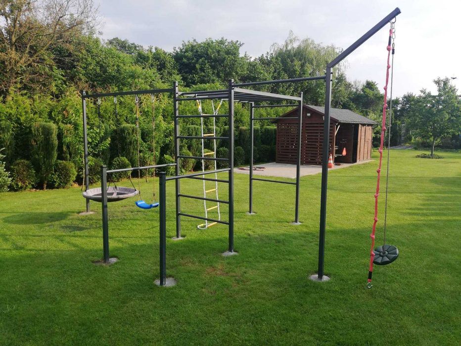 Siłownia ogrodowa plac zabaw park street workout drążek poręcze new